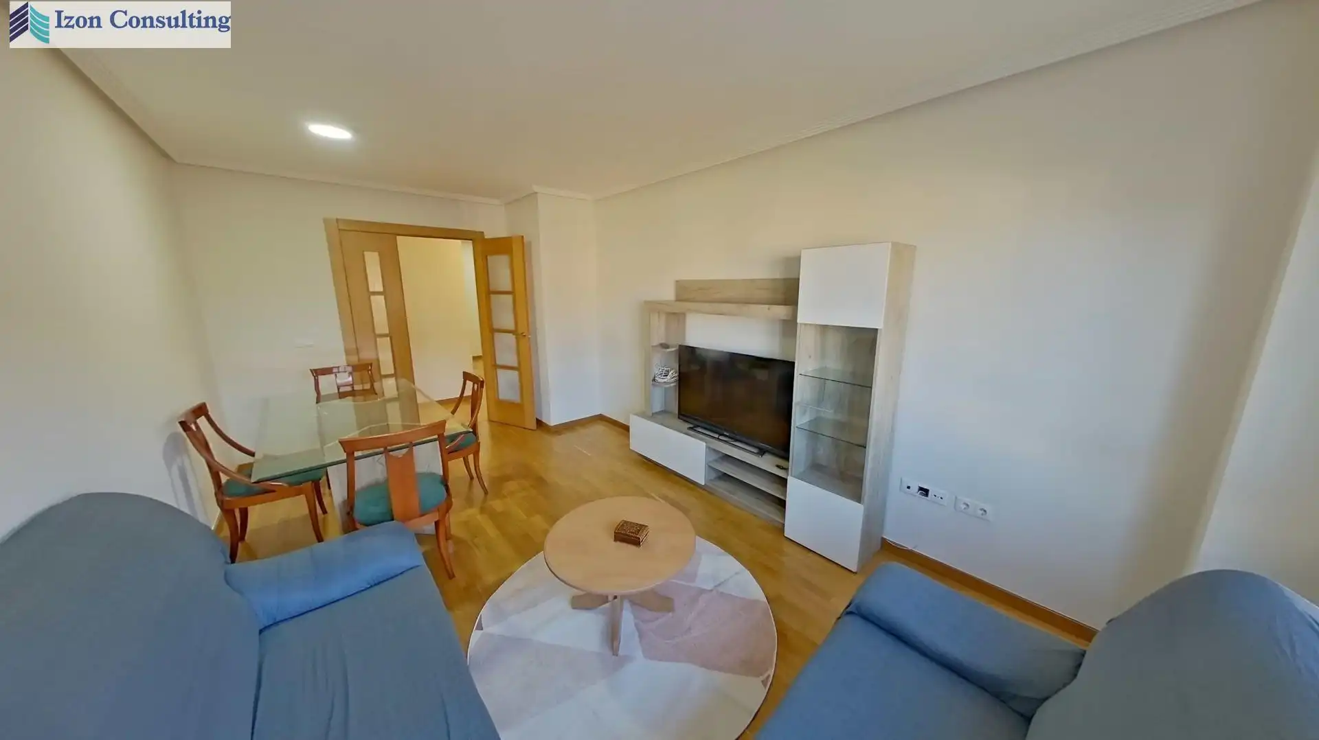 Living room of Flat for sale in Balazote  with Heating, Parquet flooring and Terrace