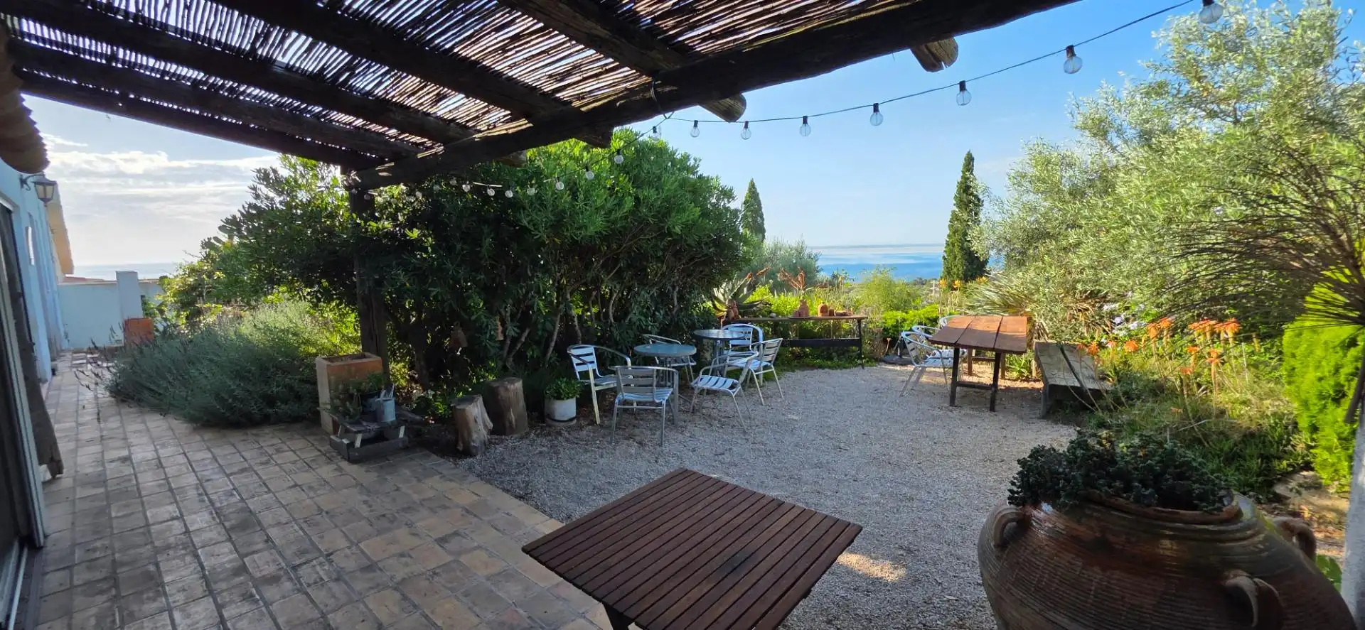 Terraza de Finca rústica en venta en El Perelló con Calefacción, Jardín privado y Terraza