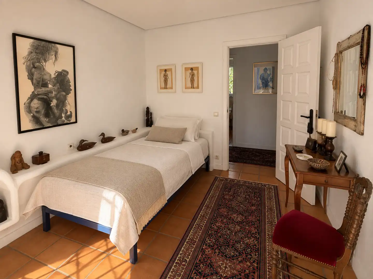 Dormitori de Casa adosada en venda en Santa Eulària des Riu amb Aire condicionat, Calefacció i Jardí privat