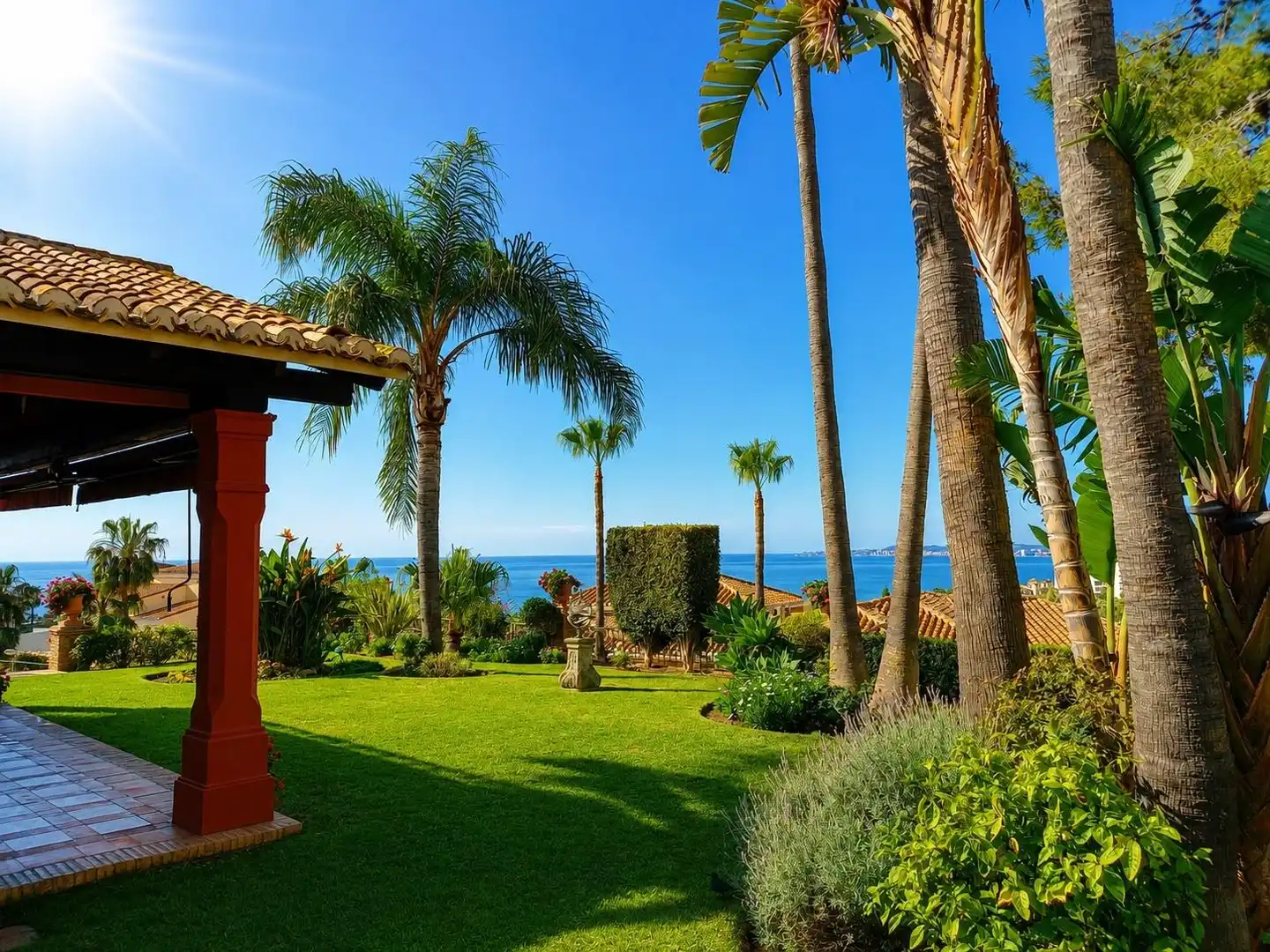Jardí de Casa o xalet en venda en Benalmádena amb Aire condicionat, Calefacció i Jardí privat