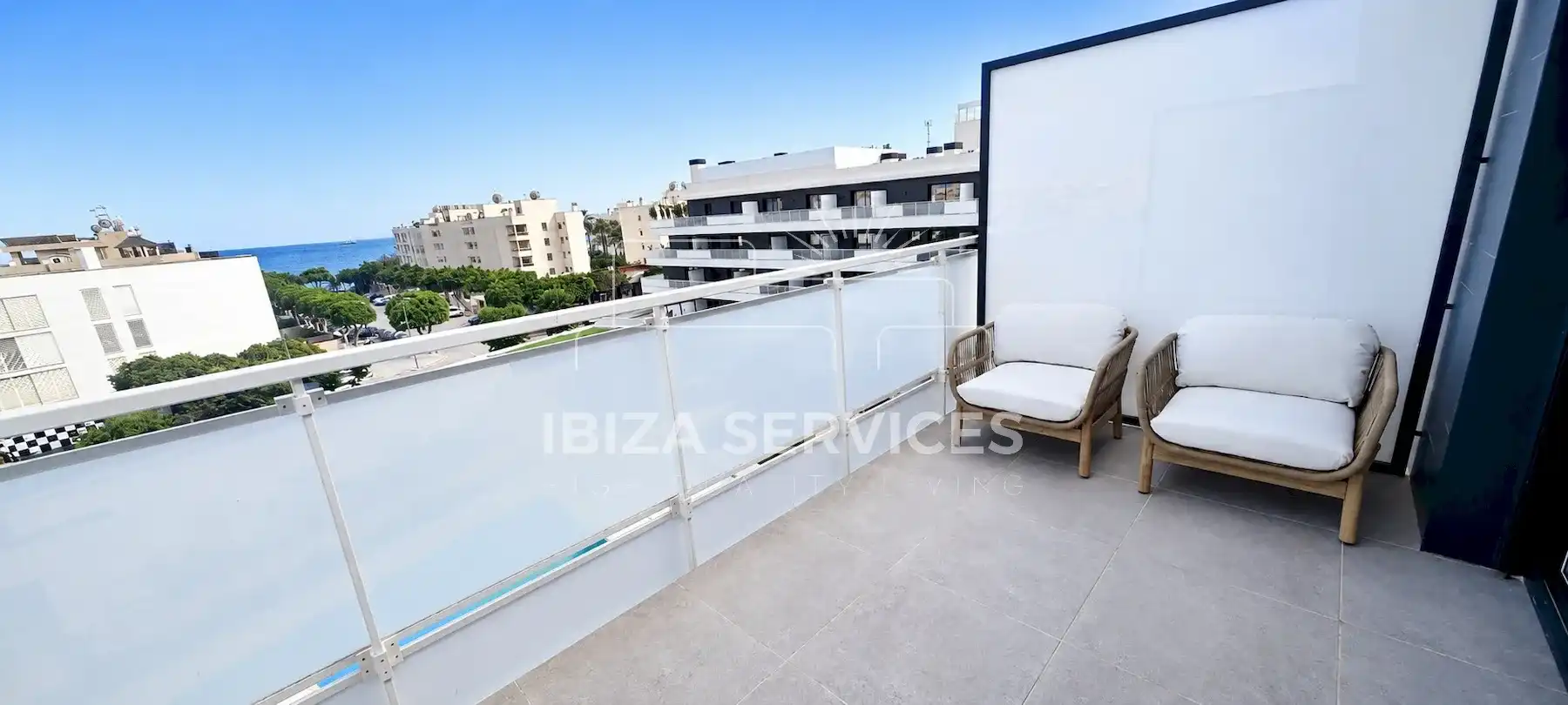 Terrace of Flat for rent in Eivissa  with Air Conditioner, Private garden and Swimming Pool