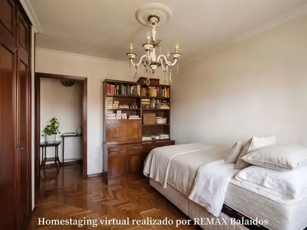 Bedroom of Flat for sale in Vigo   with Heating, Parquet flooring and Storage room