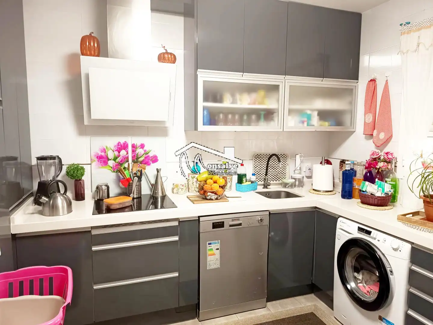 Cocina de Casa adosada en venta en Yeles con Aire acondicionado, Calefacción y Jardín privado