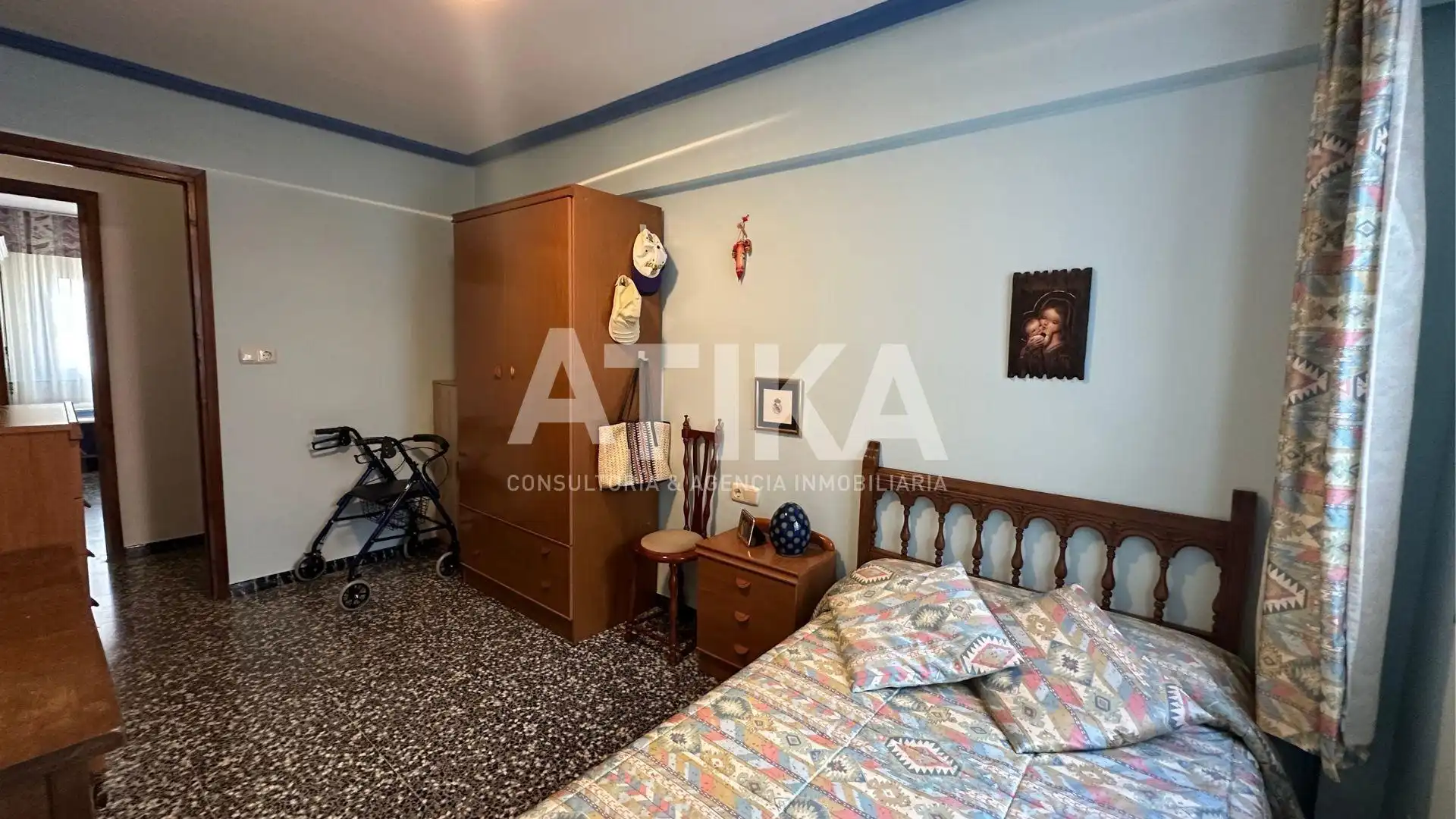 Schlafzimmer von Wohnung zum Verkauf in Ontinyent mit Klimaanlage, Heizung und Terrasse