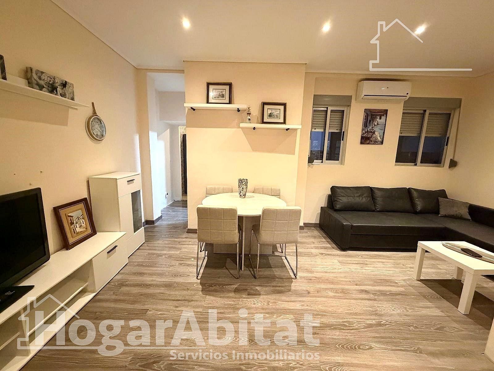 Sala de estar de Piso en venta en Carcaixent con Aire acondicionado, Terraza y Trastero