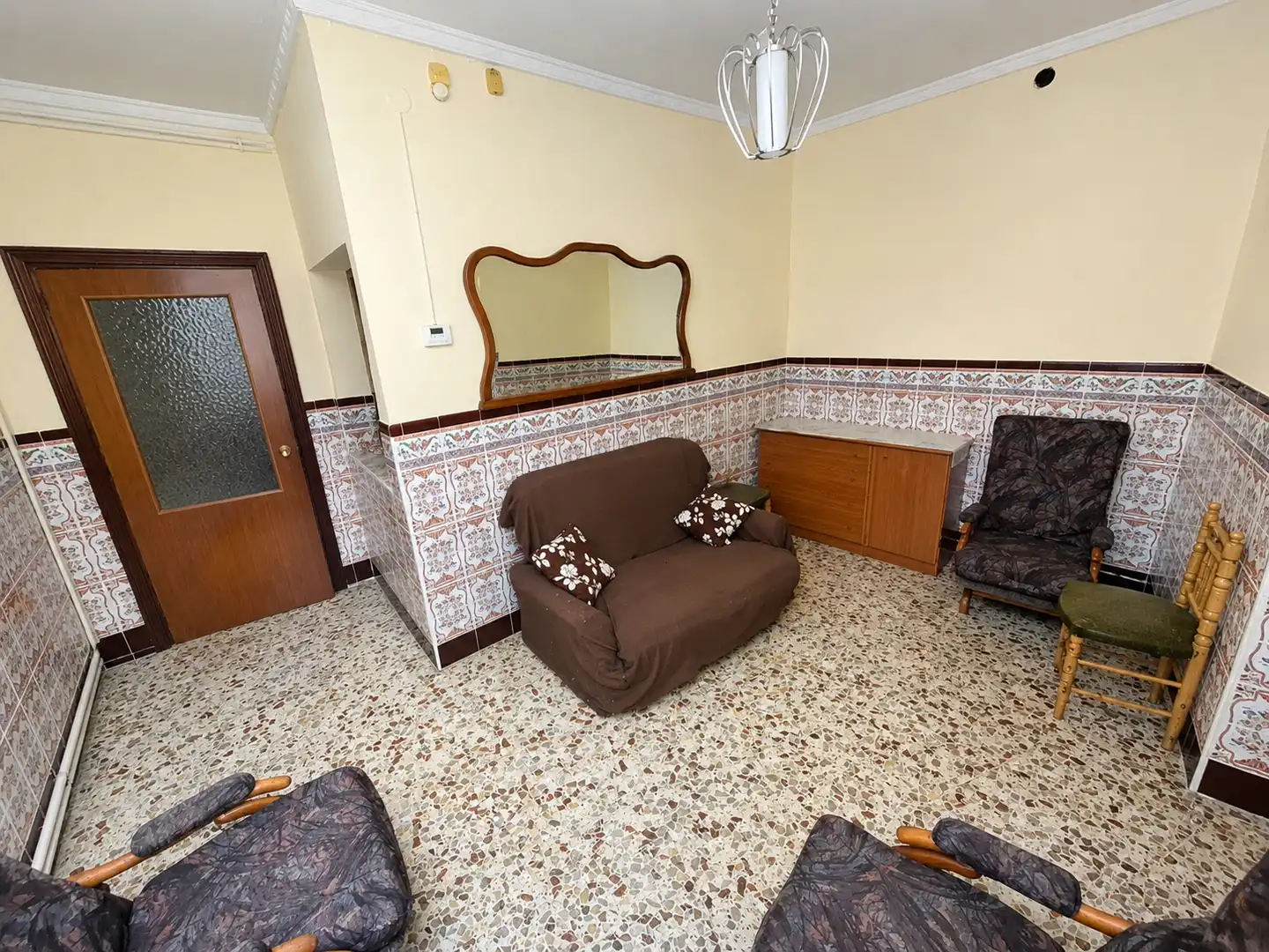 Sala de estar de Casa adosada en venta en Carrión de Calatrava con Calefacción, Terraza y Trastero