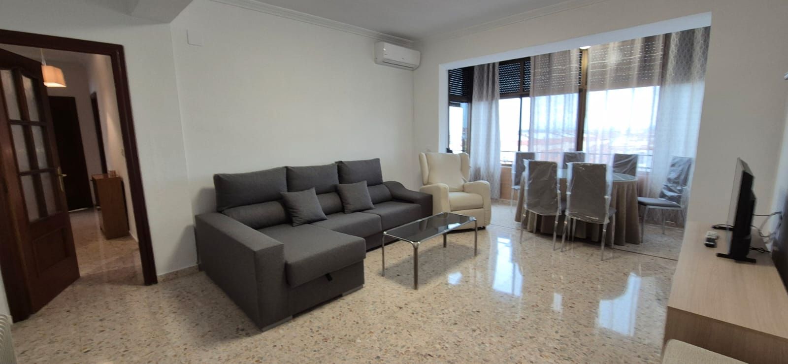 Sala d'estar de Pis de lloguer en Badajoz Capital amb Aire condicionat, Calefacció i Terrassa