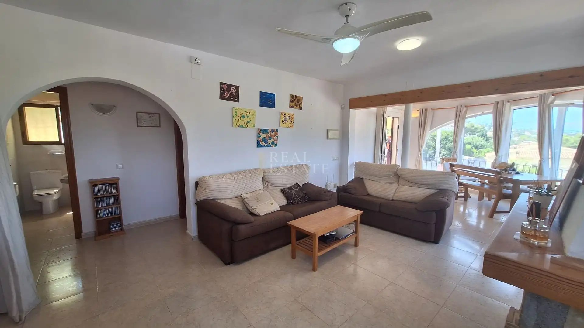 Sala d'estar de Casa o xalet en venda en Jávea / Xàbia amb Aire condicionat, Terrassa i Traster
