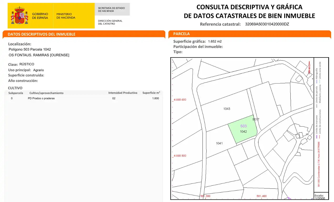 Außenansicht von Residential zum Verkauf in Ramirás