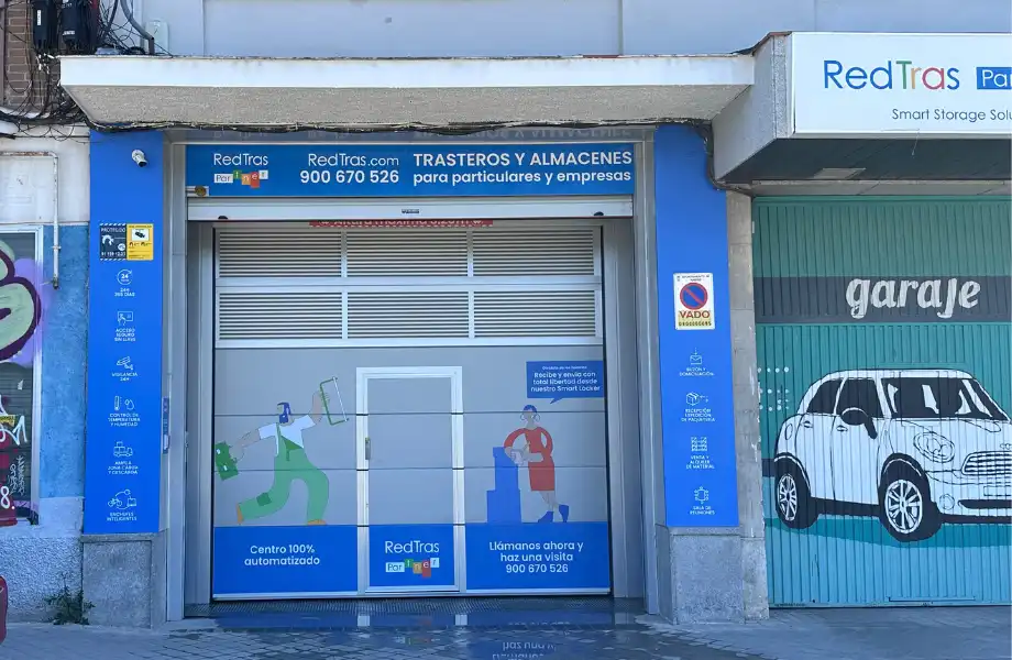 Traster de lloguer en Madrid amb Alarma