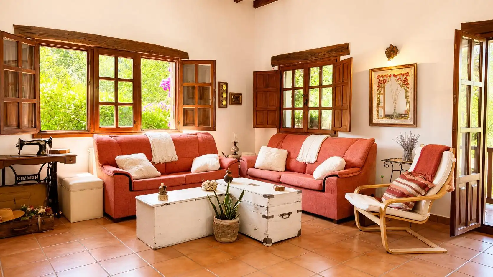 Sala de estar de Casa o chalet en venta en Ruiloba con Calefacción, Jardín privado y Terraza