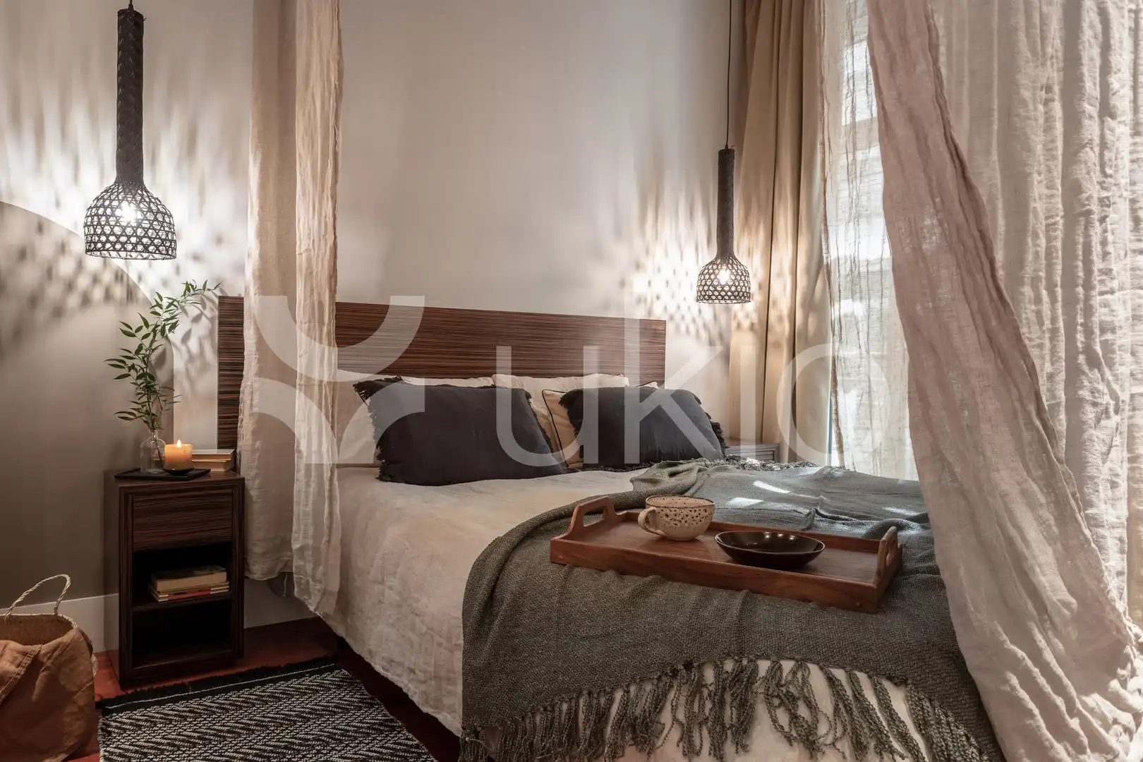 Habitación de Apartamento de alquiler en Madrid con Aire acondicionado, Calefacción y Amueblado