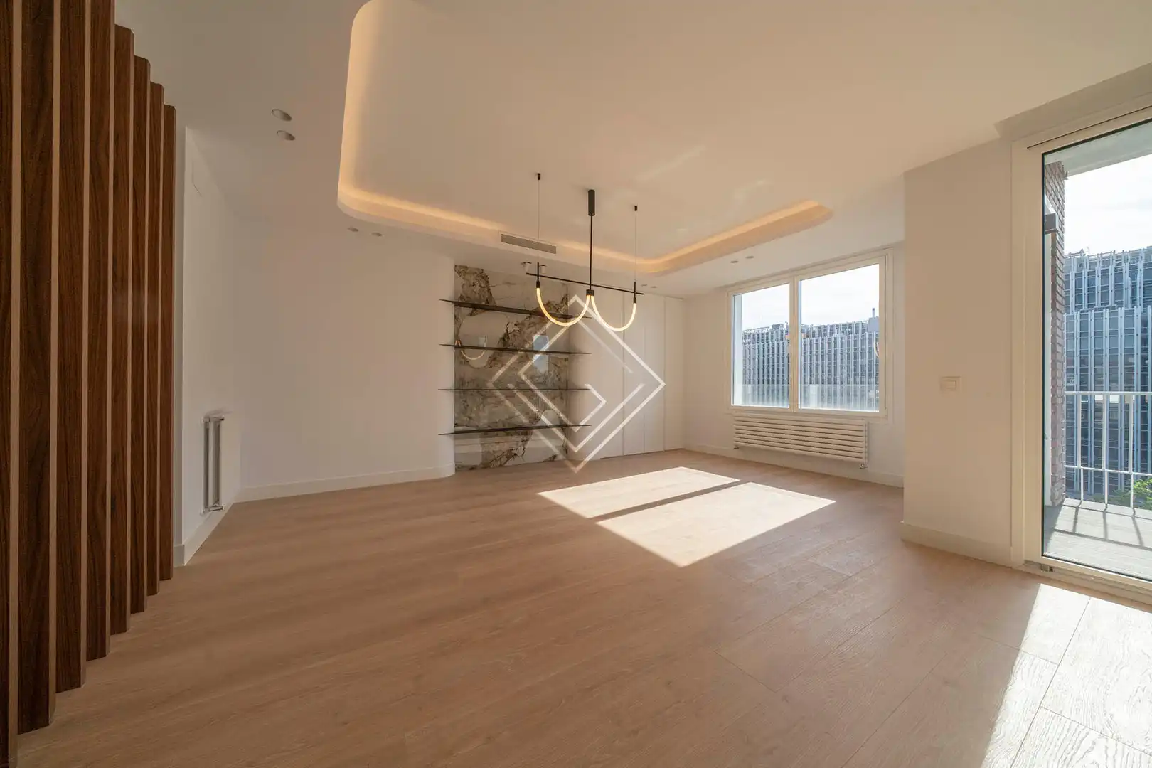 Wohnzimmer von Wohnung zum Verkauf in Madrid mit Klimaanlage, Heizung und Terrasse