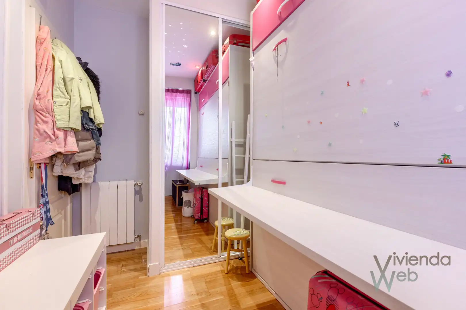Schlafzimmer von Wohnung zum Verkauf in Madrid mit Klimaanlage, Heizung und Parkett
