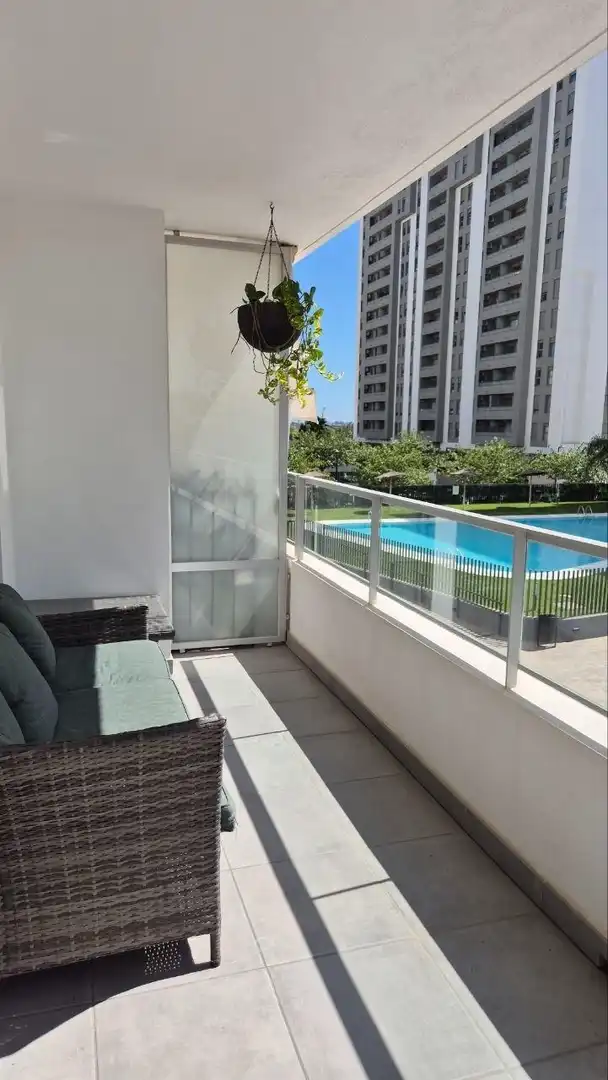 Schwimmbecken von Wohnung zur Miete in Valencia mit Terrasse, Möbliert und Gemeinschaftspool