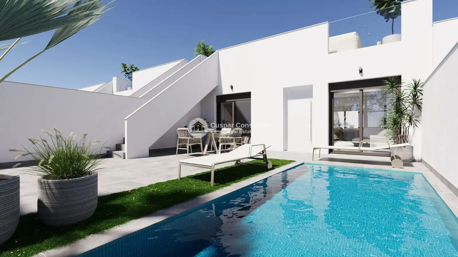 Maison mitoyenne avec piscine à vendre à Roldán