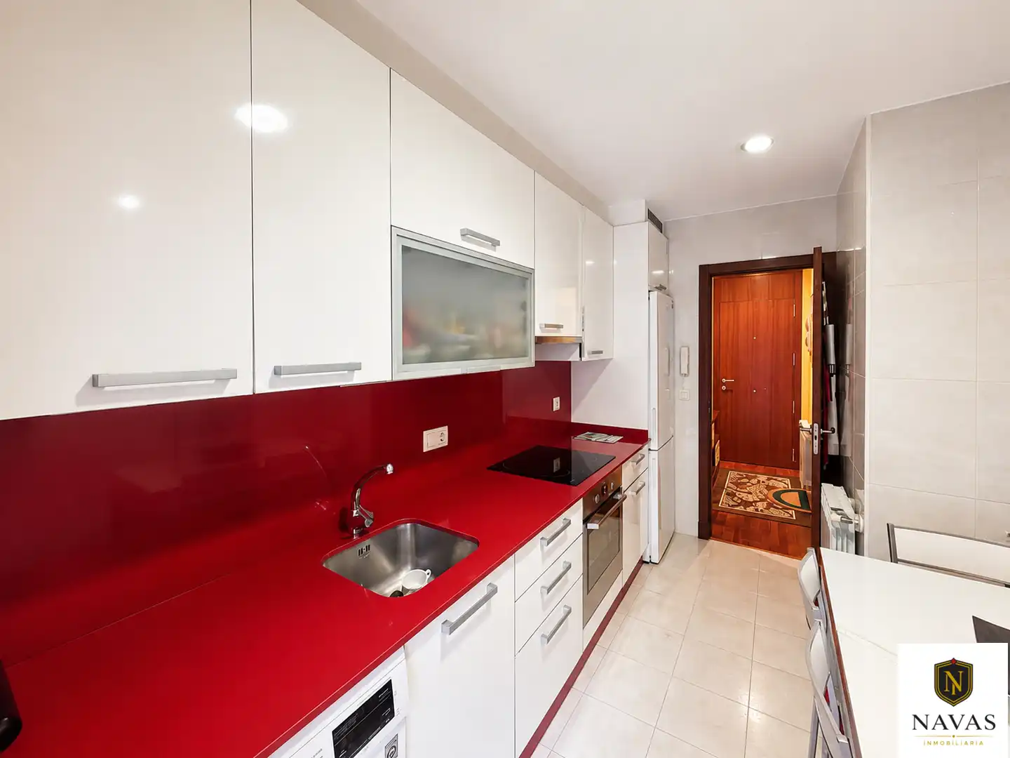 Kitchen of Flat for sale in Vigo   with Heating, Parquet flooring and Furnished