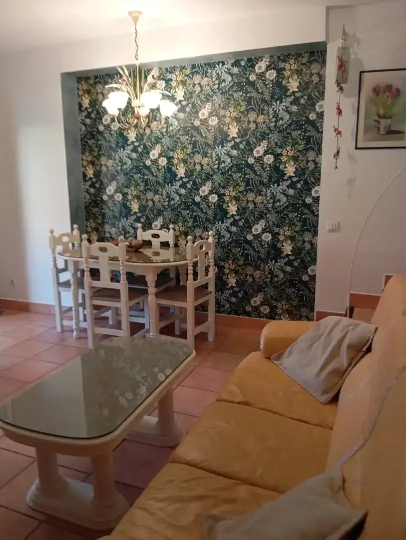 Menjador de Casa adosada de lloguer en Rota amb Aire condicionat, Jardí privat i Traster