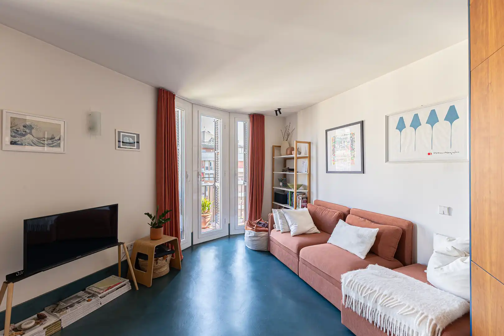 Living room of Flat for sale in Barcelona  with Heating and Balcony
