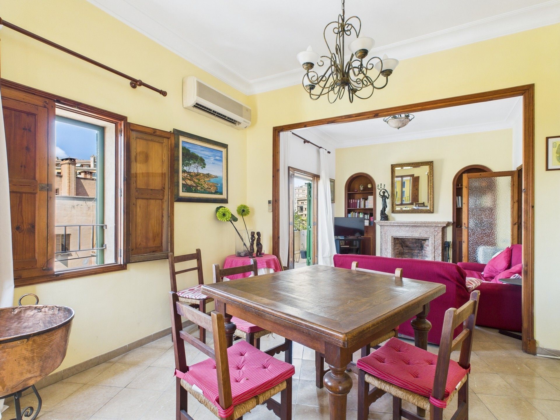 Dining room of Flat to rent in  Palma de Mallorca  with Air Conditioner and Balcony