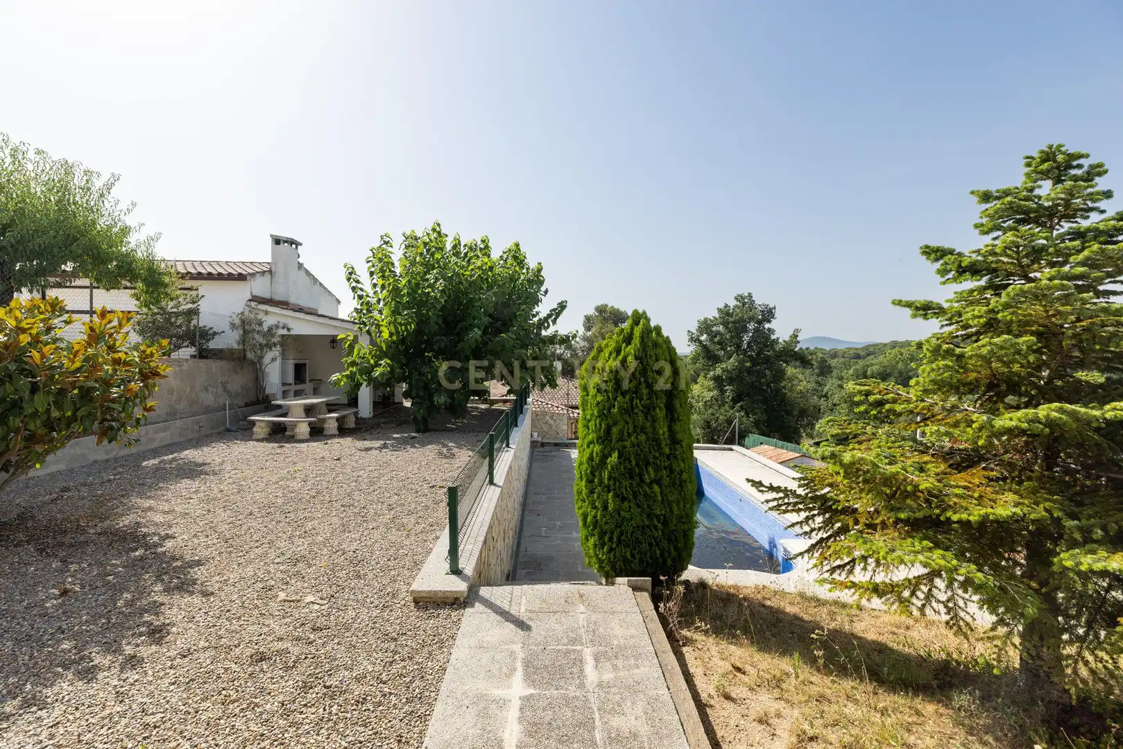 Vista exterior de Casa o chalet en venta en Fogars de la Selva con Jardín privado, Trastero y Piscina