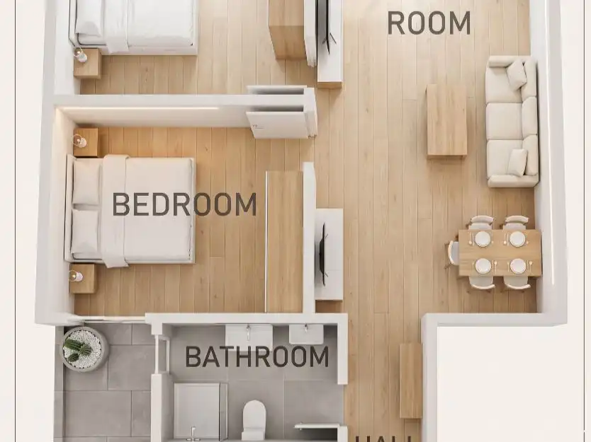 Bedroom of Flat for sale in Málaga Capital