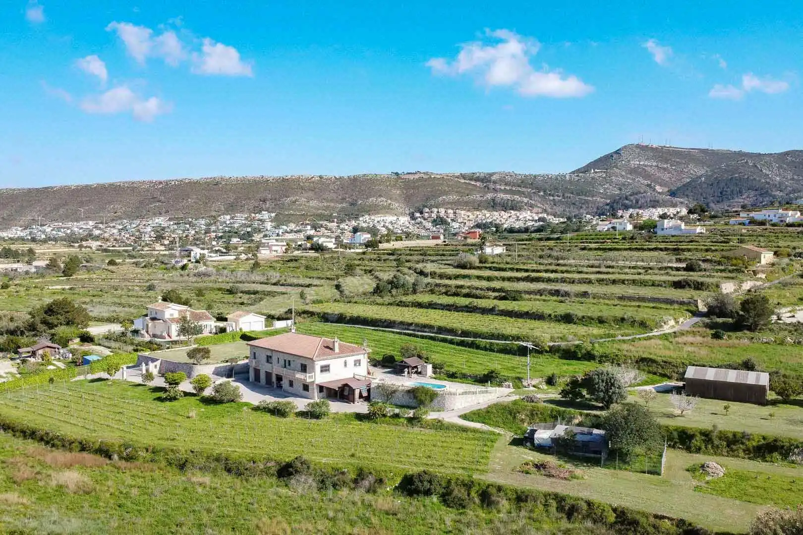 Vista exterior de Casa o xalet en venda en Jávea / Xàbia amb Terrassa i Piscina