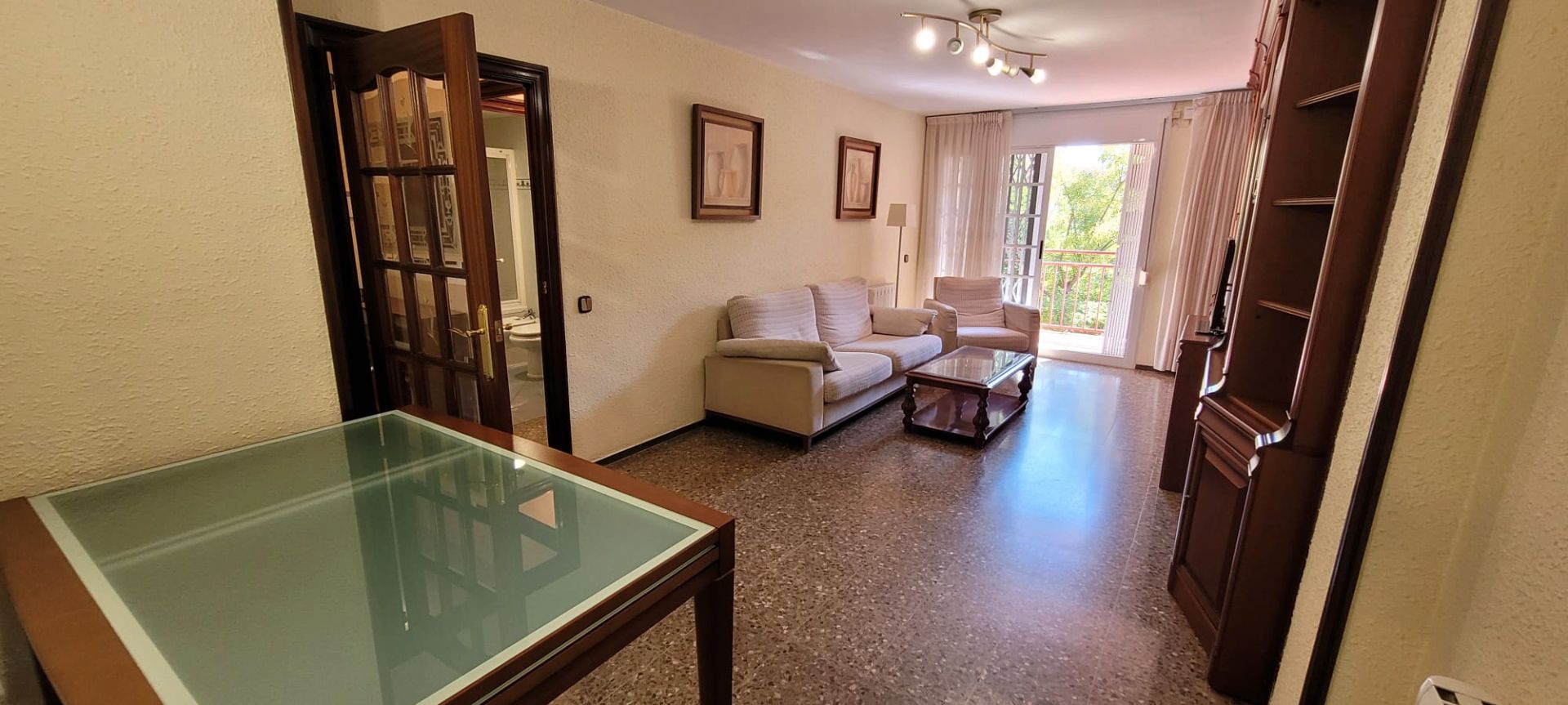 Living room of Flat for sale in Badalona  with Heating, Storage room and Furnished