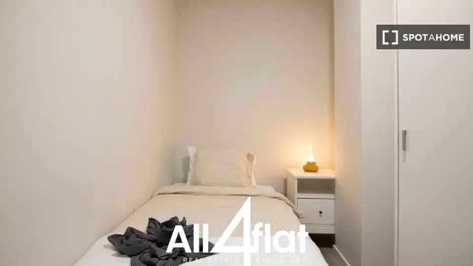 Habitación de Piso de alquiler en Barcelona con Aire acondicionado, Calefacción y Amueblado