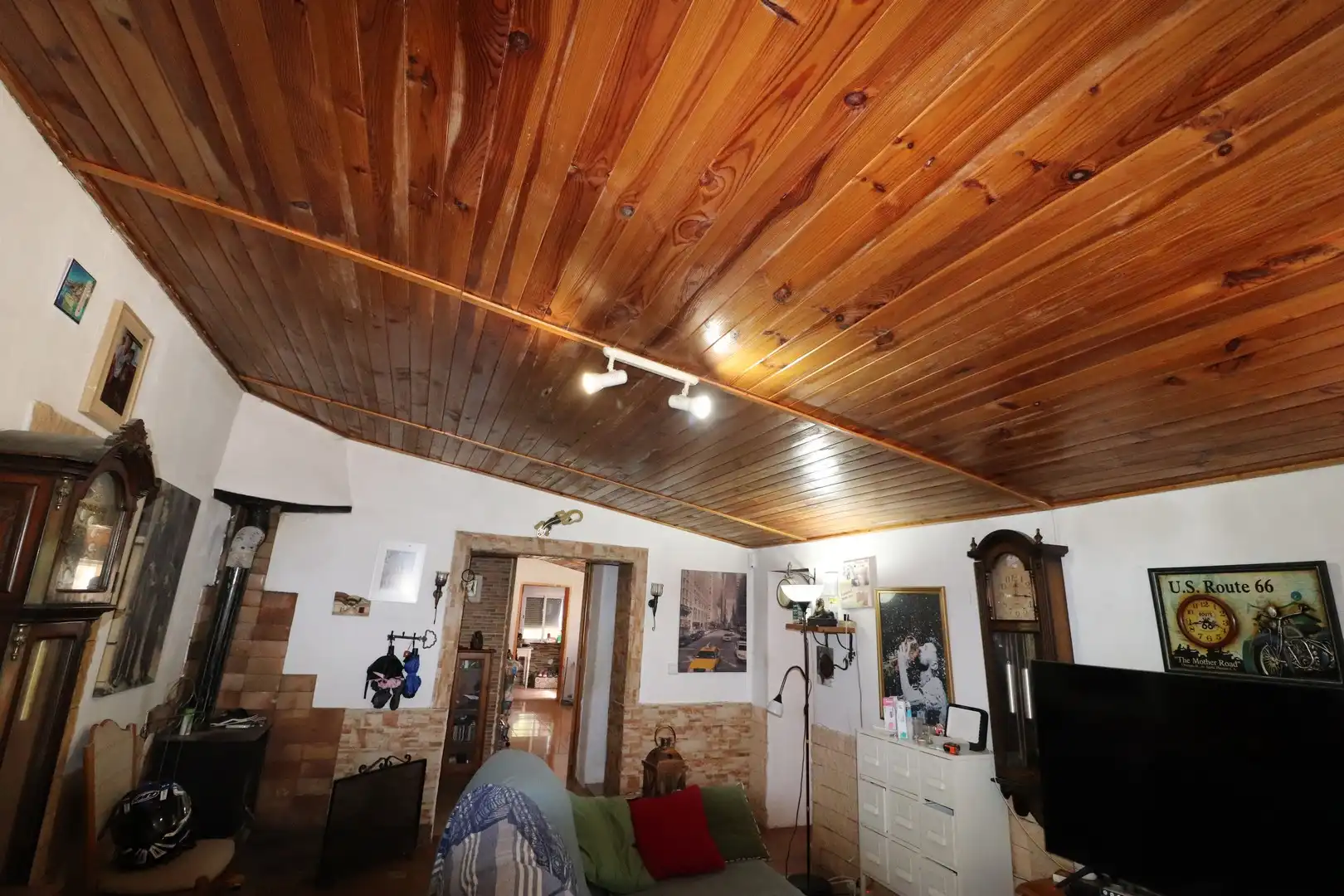 Sala de estar de Finca rústica en venta en Llucmajor con Calefacción, Trastero y Piscina