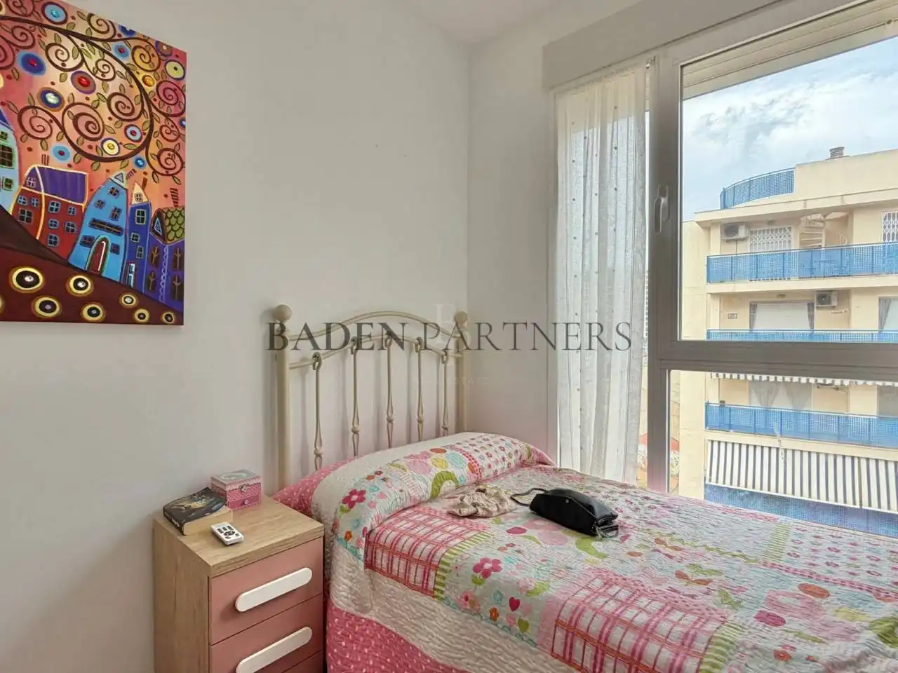 Schlafzimmer von Wohnung zur Miete in Vinaròs mit Klimaanlage, Möbliert und Balkon