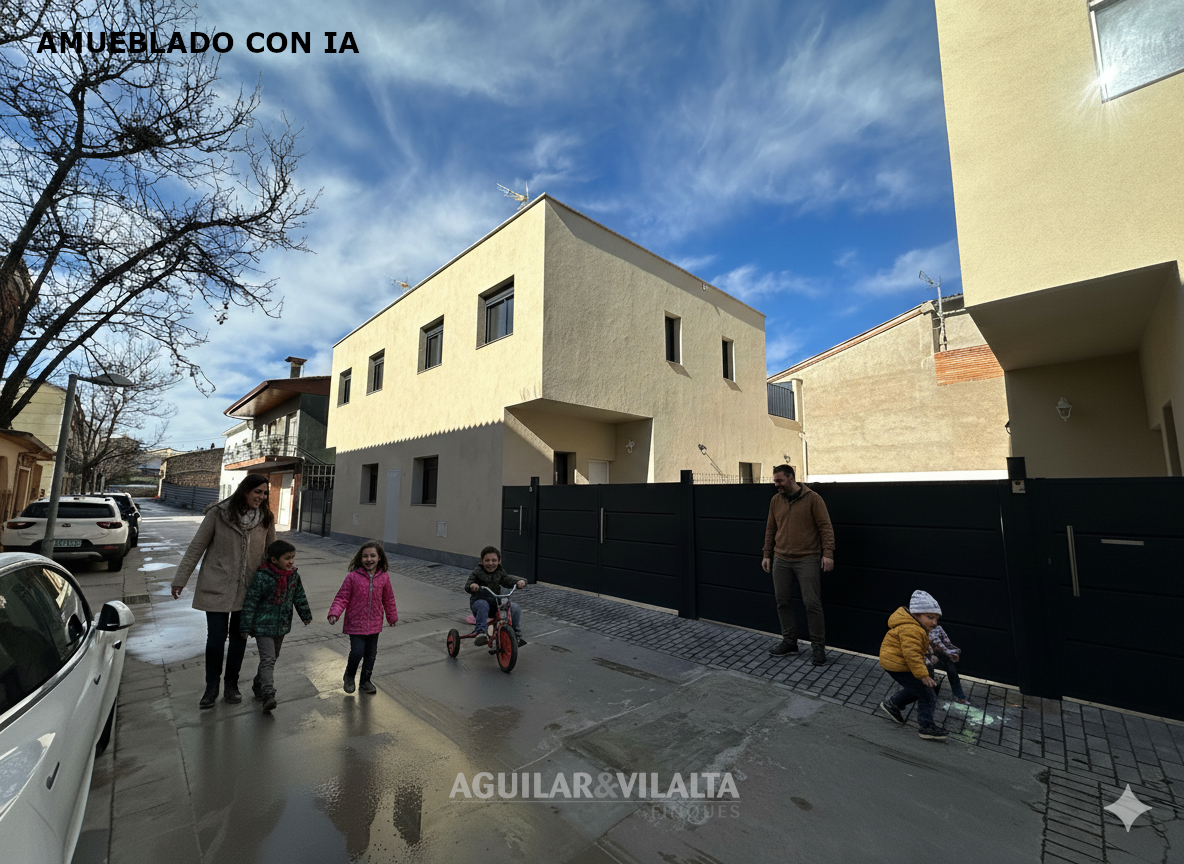 Vista exterior de Casa adosada en venda en Santa Eulàlia de Ronçana amb Aire condicionat, Calefacció i Terrassa