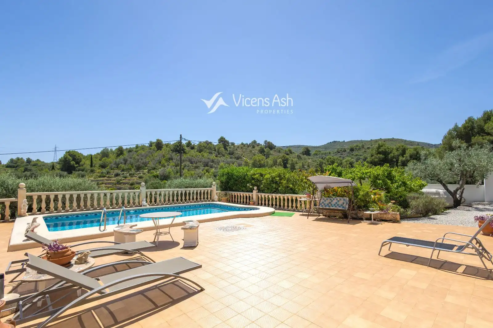 Terrace of Houses for sale in Gata de Gorgos  with Air Conditioner, Heating and Storage room