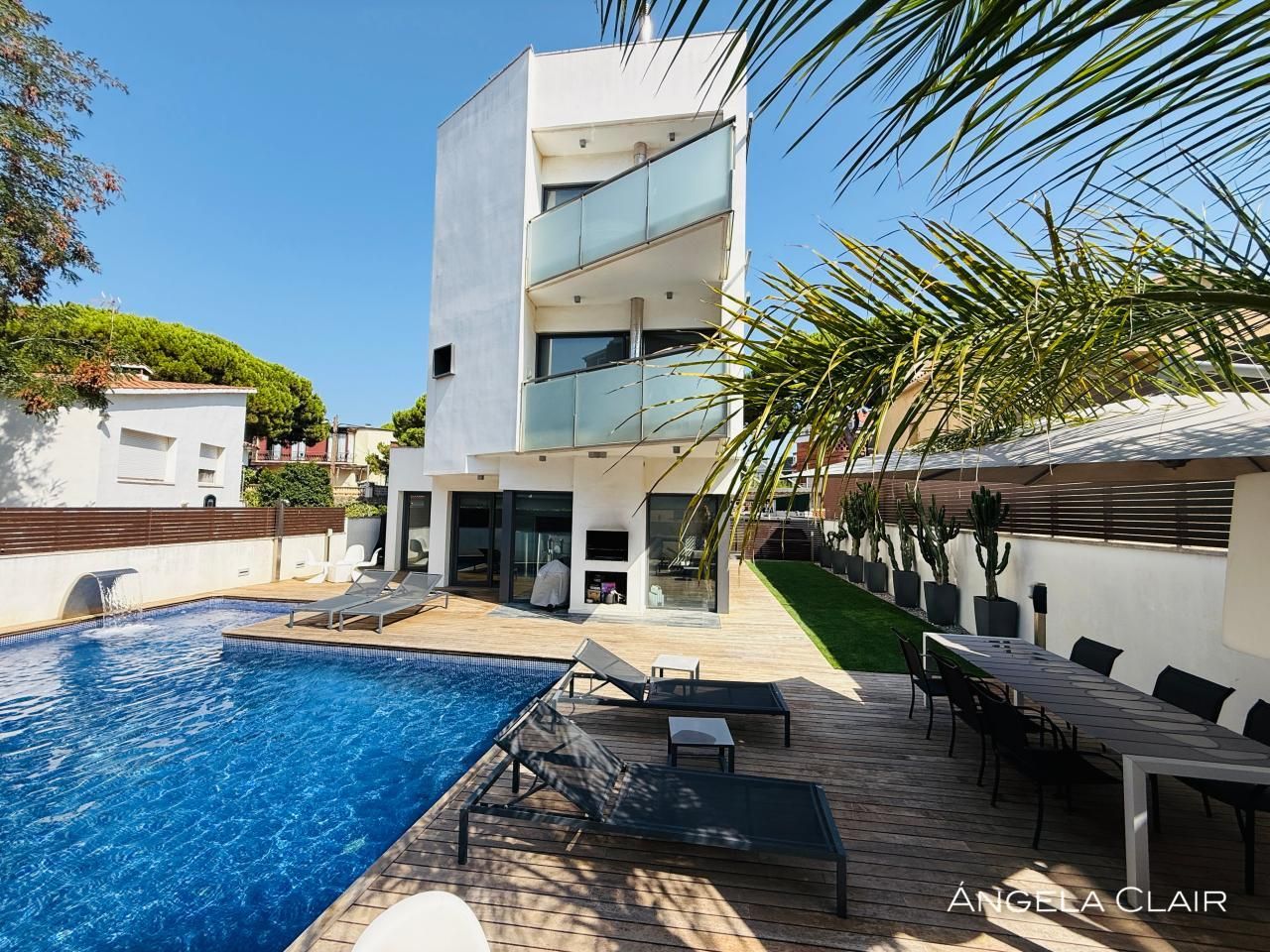 Swimming pool of House or chalet for sale in Castelldefels  with Heating, Terrace and Swimming Pool