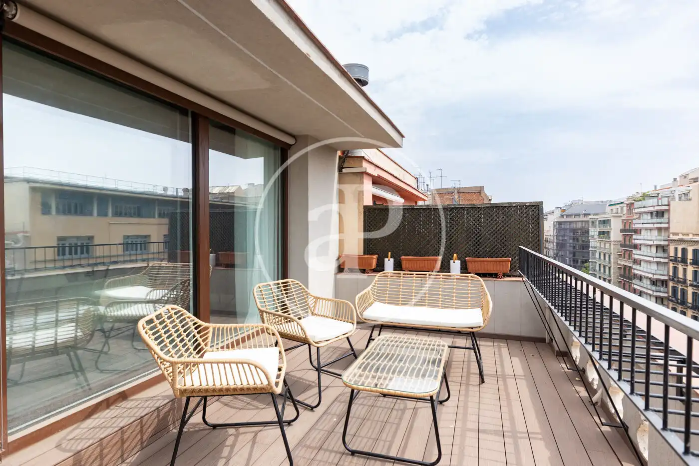 Terrace of Flat for rent in Barcelona  with Air Conditioner, Heating and Terrace