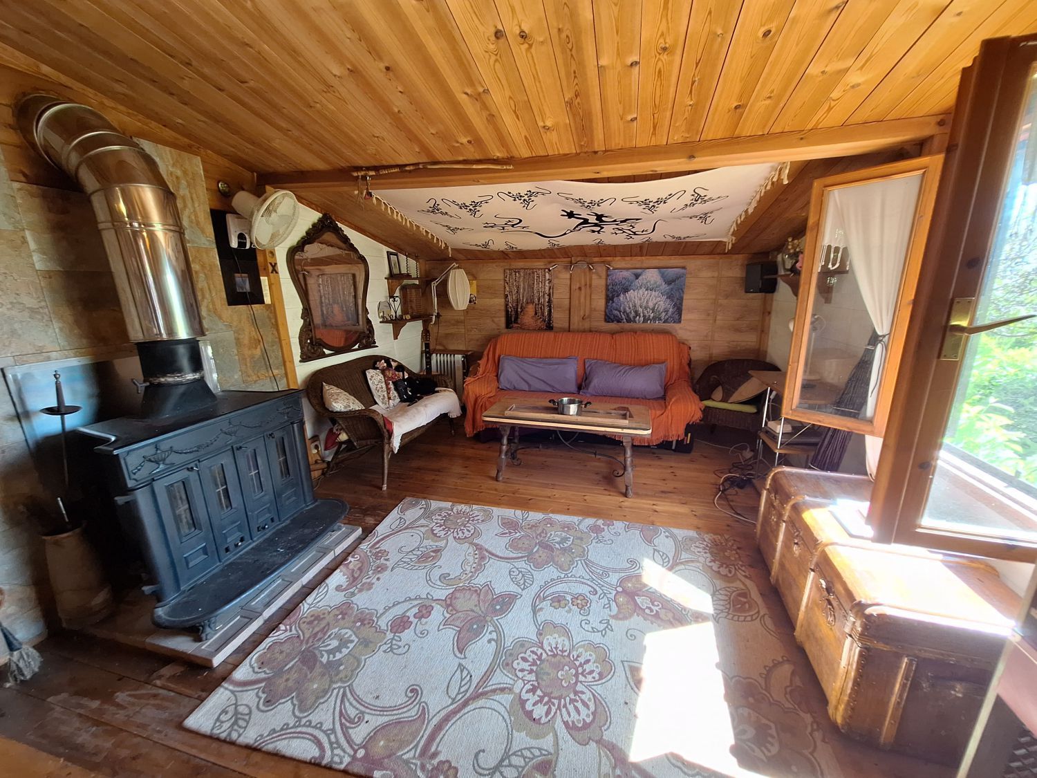 Sala d'estar de Casa o xalet en venda en Peguerinos