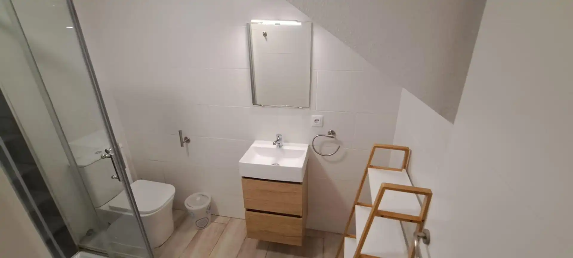 Bany de Loft de lloguer en Santa Pola amb Aire condicionat, Jardí privat i Terrassa