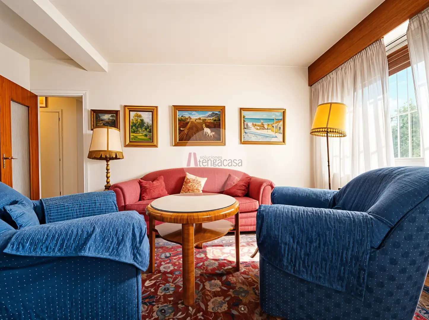 Sala de estar de Piso en venta en Madrid con Calefacción, Parquet y Trastero