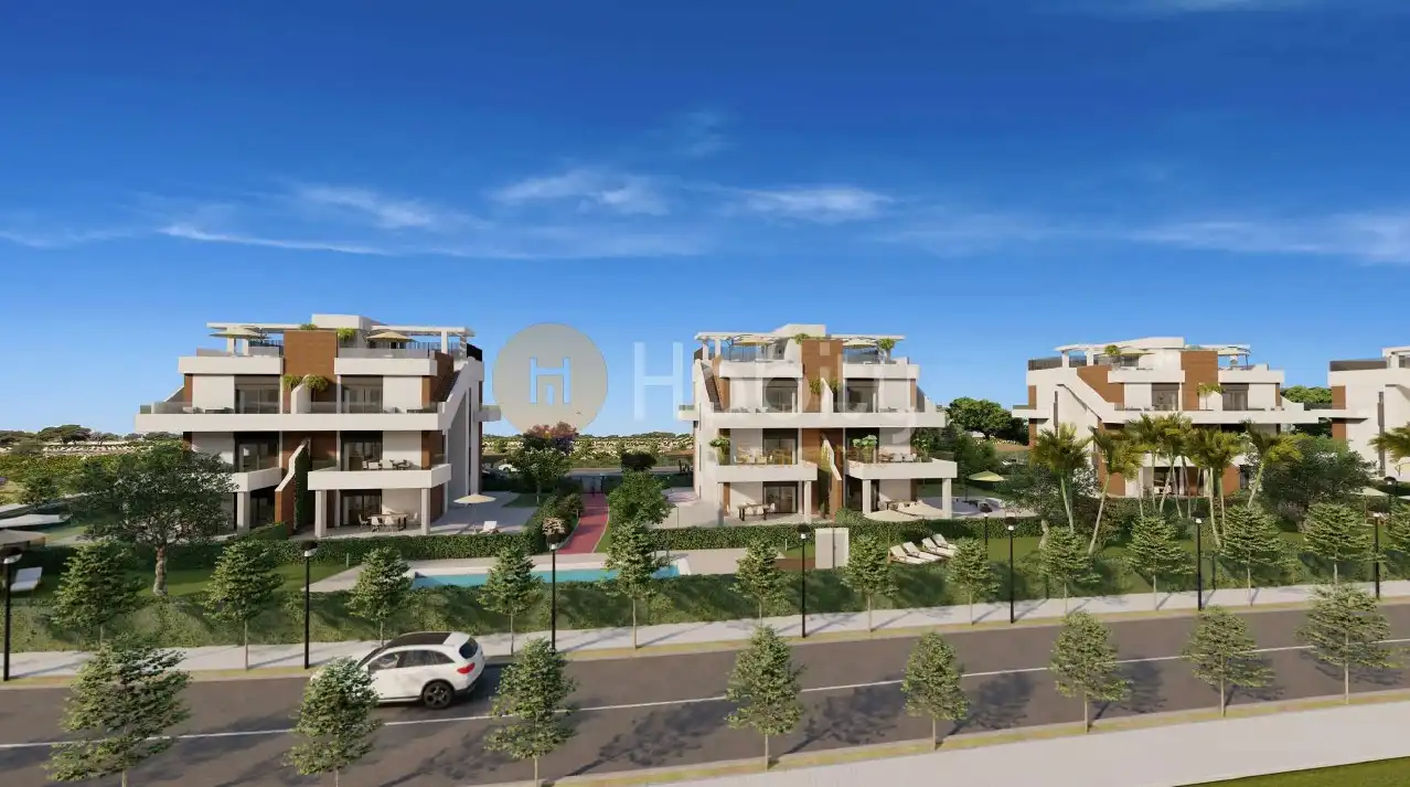 Vista exterior de Apartament en venda en Fuente Álamo de Murcia amb Aire condicionat, Calefacció i Jardí privat