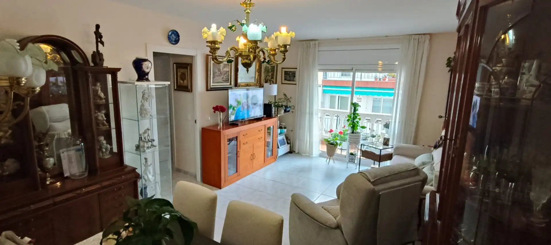 Sala d'estar de Pis en venda en Pineda de Mar amb Aire condicionat i Calefacció