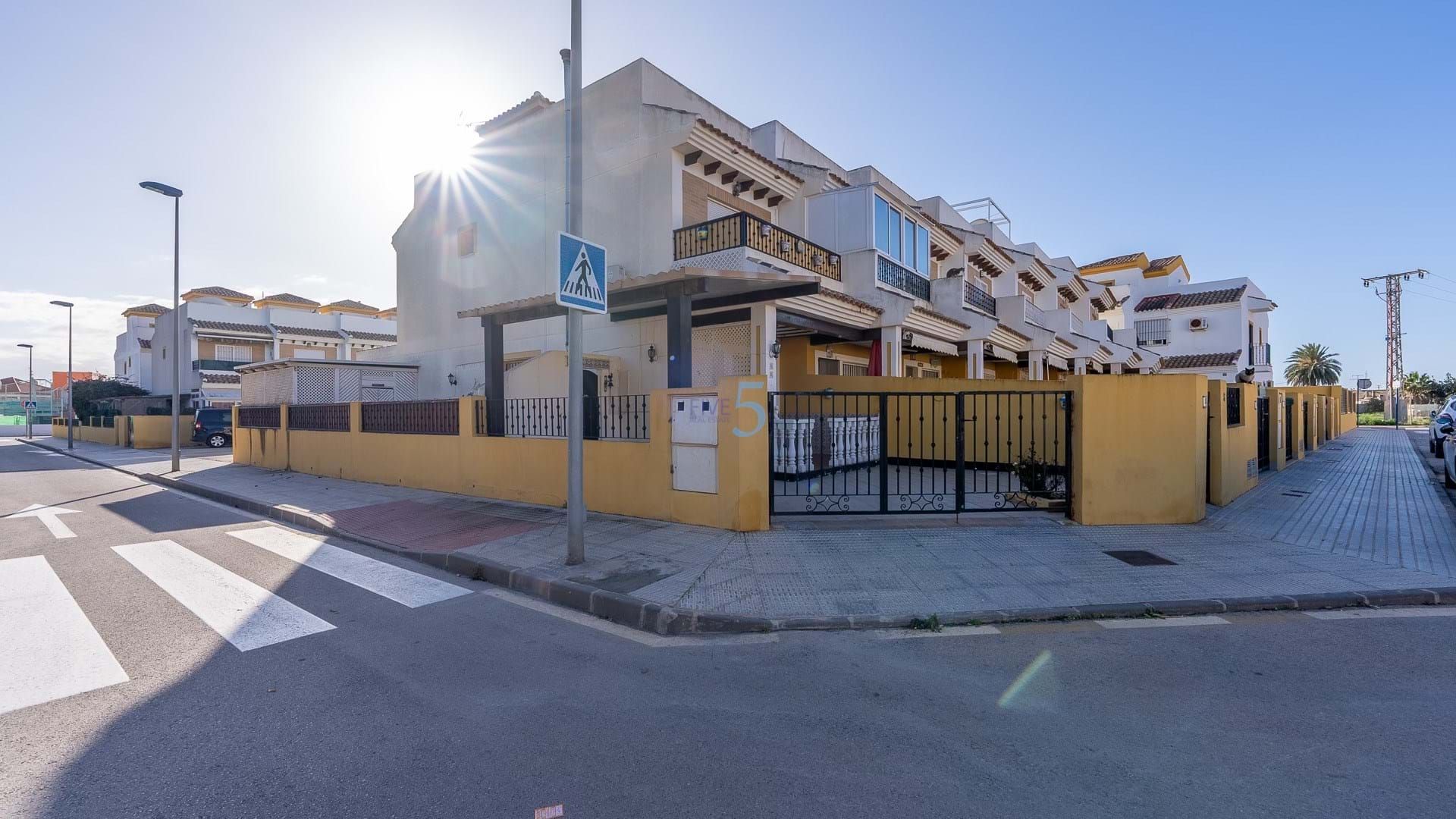Exterior view of Single-family semi-detached for sale in San Javier  with Air Conditioner, Terrace and Storage room