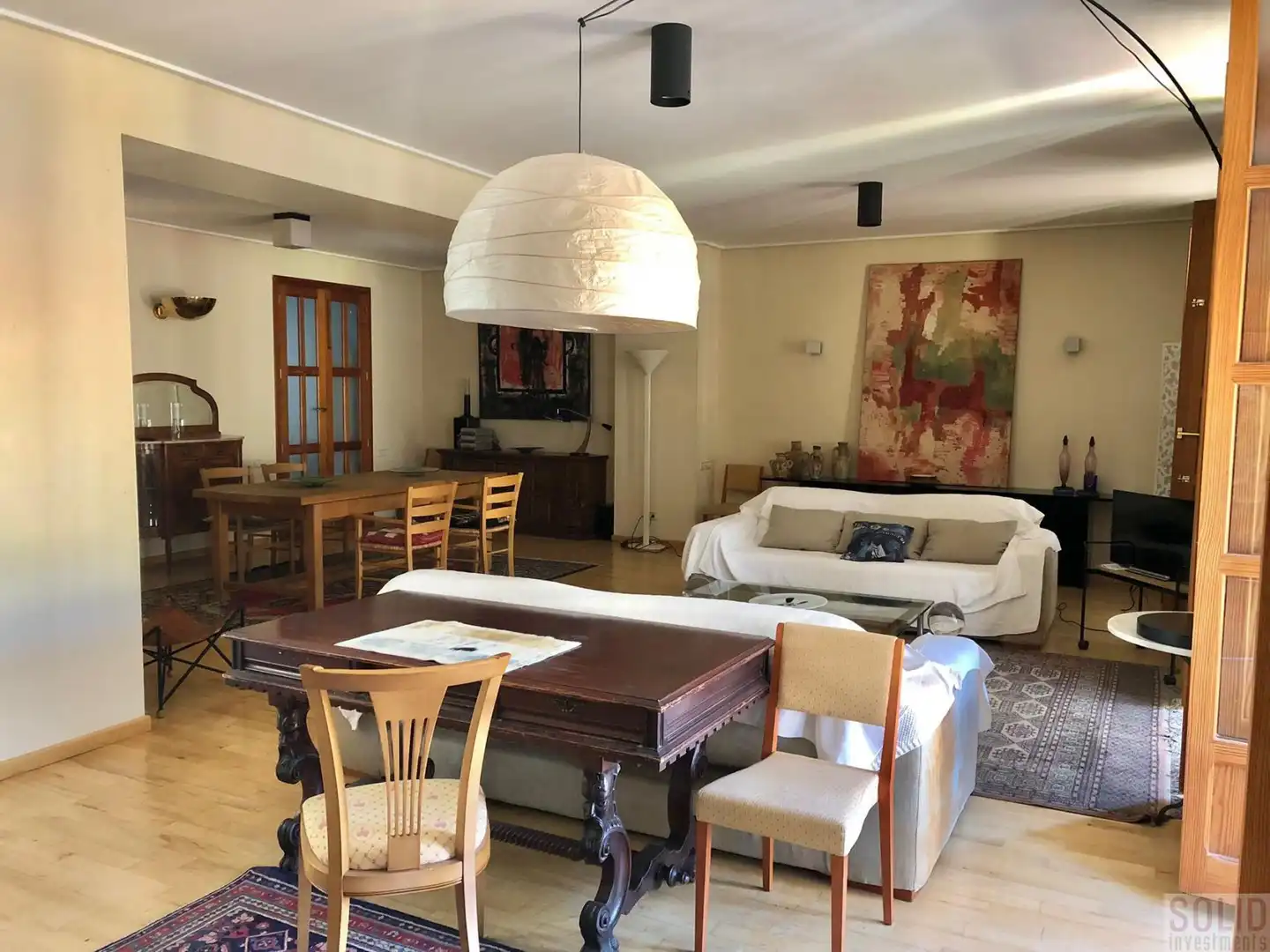 Living room of Flat for rent in Valencia  with Air Conditioner, Heating and Storage room