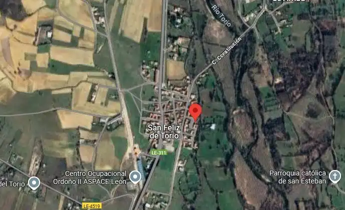 Vista exterior de Terreno industrial en venta en Garrafe de Torío