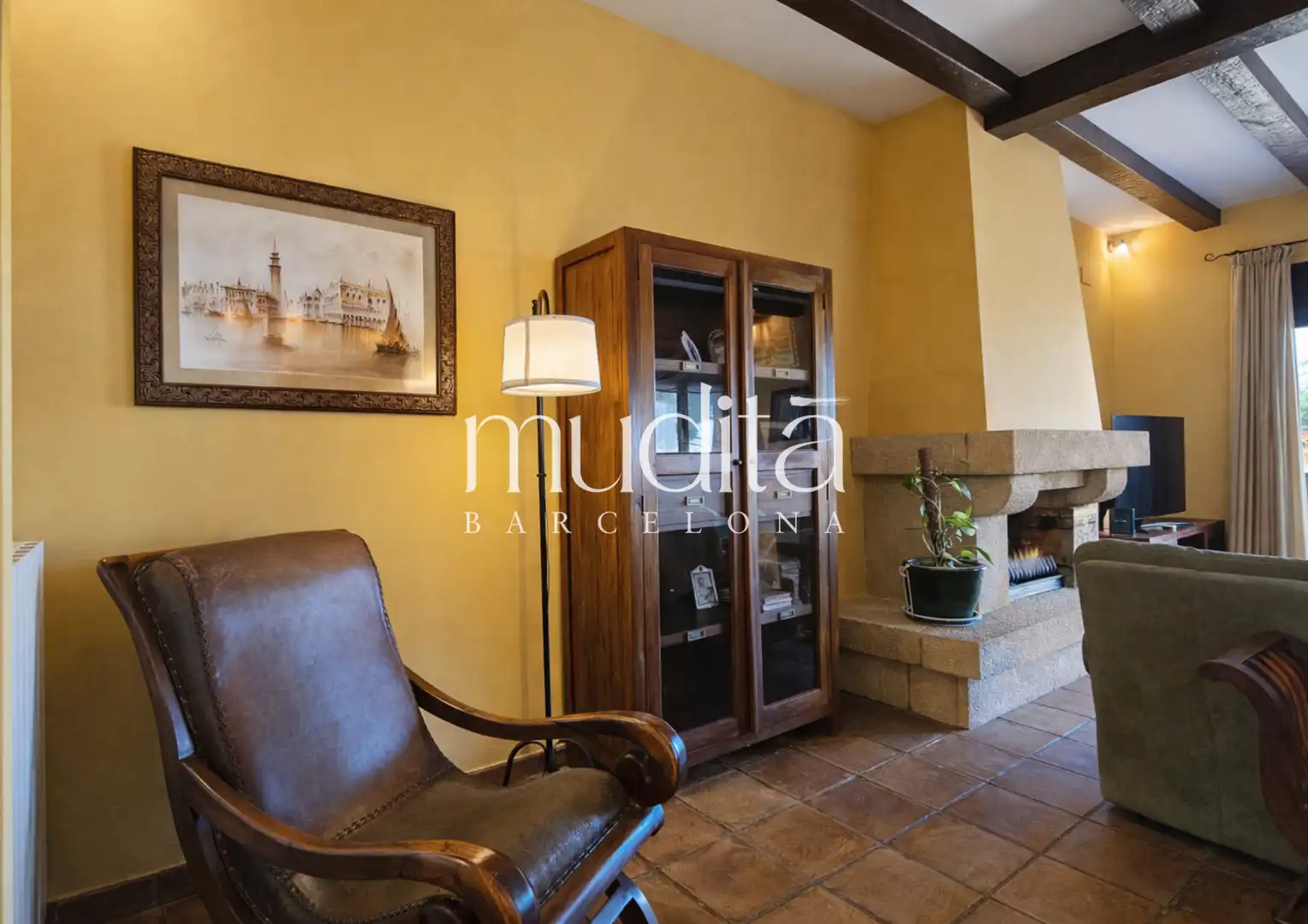 Living room of Houses for sale in Argentona  with Heating, Private garden and Terrace
