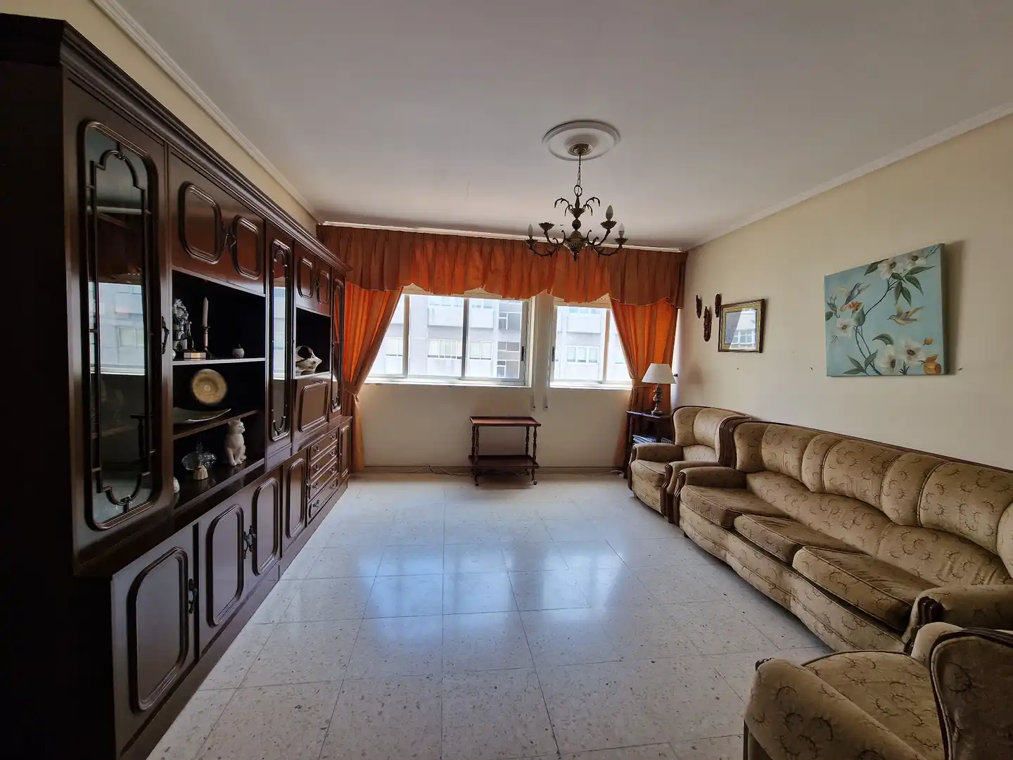 Wohnzimmer von Wohnung zum Verkauf in Ferrol mit Terrasse und Abstellraum