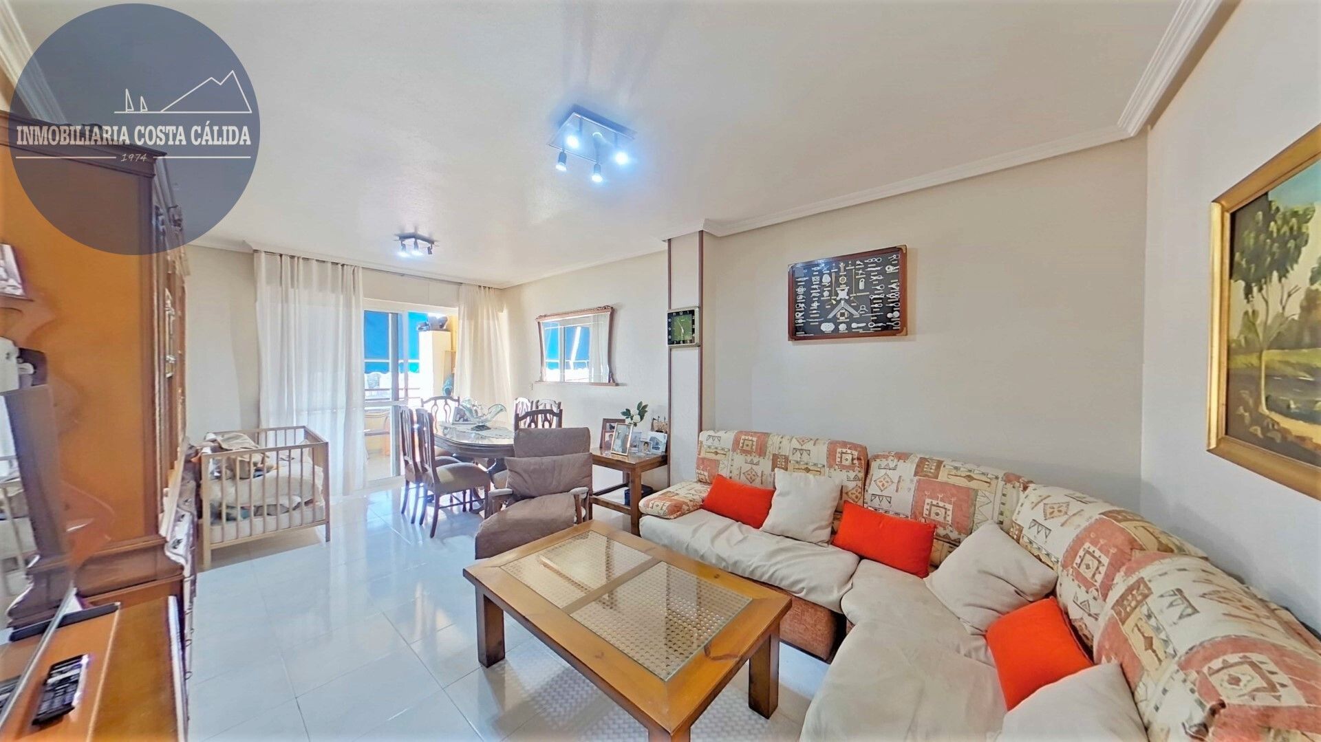 Sala de estar de Piso en venta en Águilas con Aire acondicionado, Calefacción y Trastero