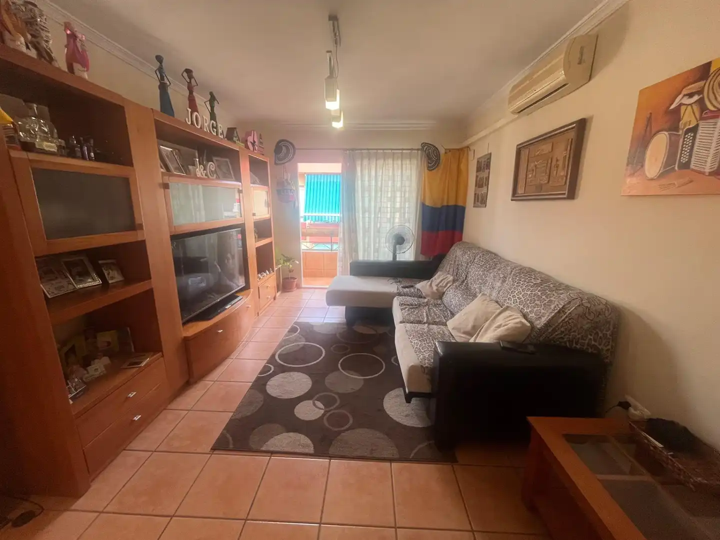 Living room of Flat for sale in Godella  with Furnished and Balcony