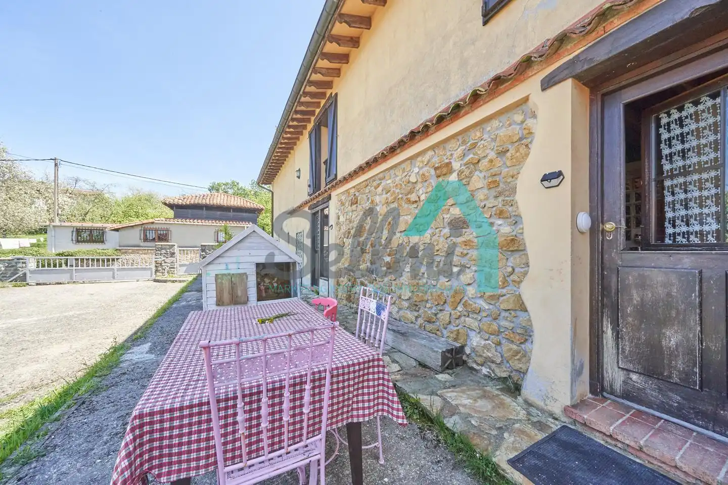 Vista exterior de Casa o chalet en venta en Siero con Calefacción, Jardín privado y Parquet