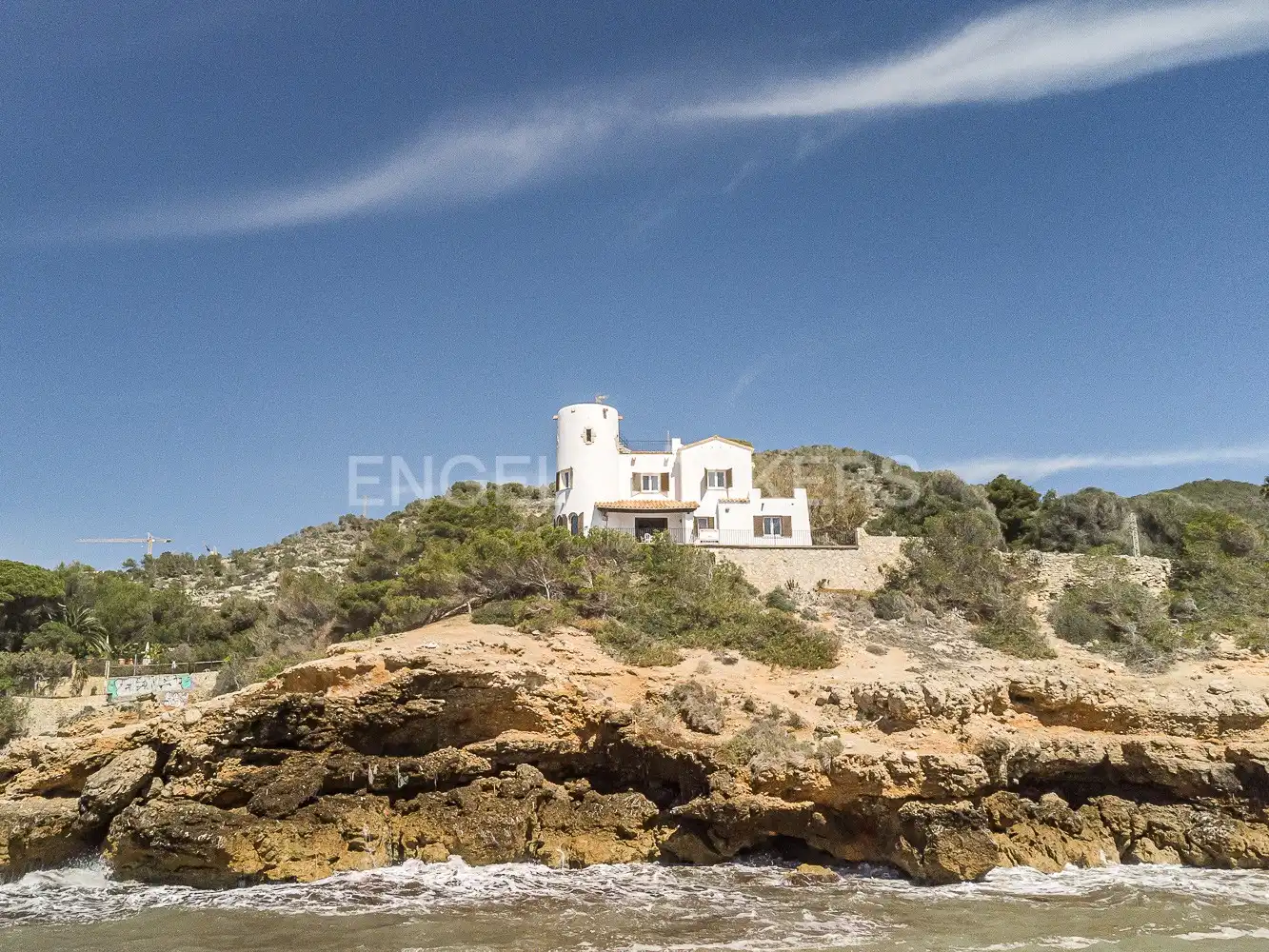 Vista exterior de Casa o xalet en venda en Sitges amb Calefacció, Jardí privat i Terrassa