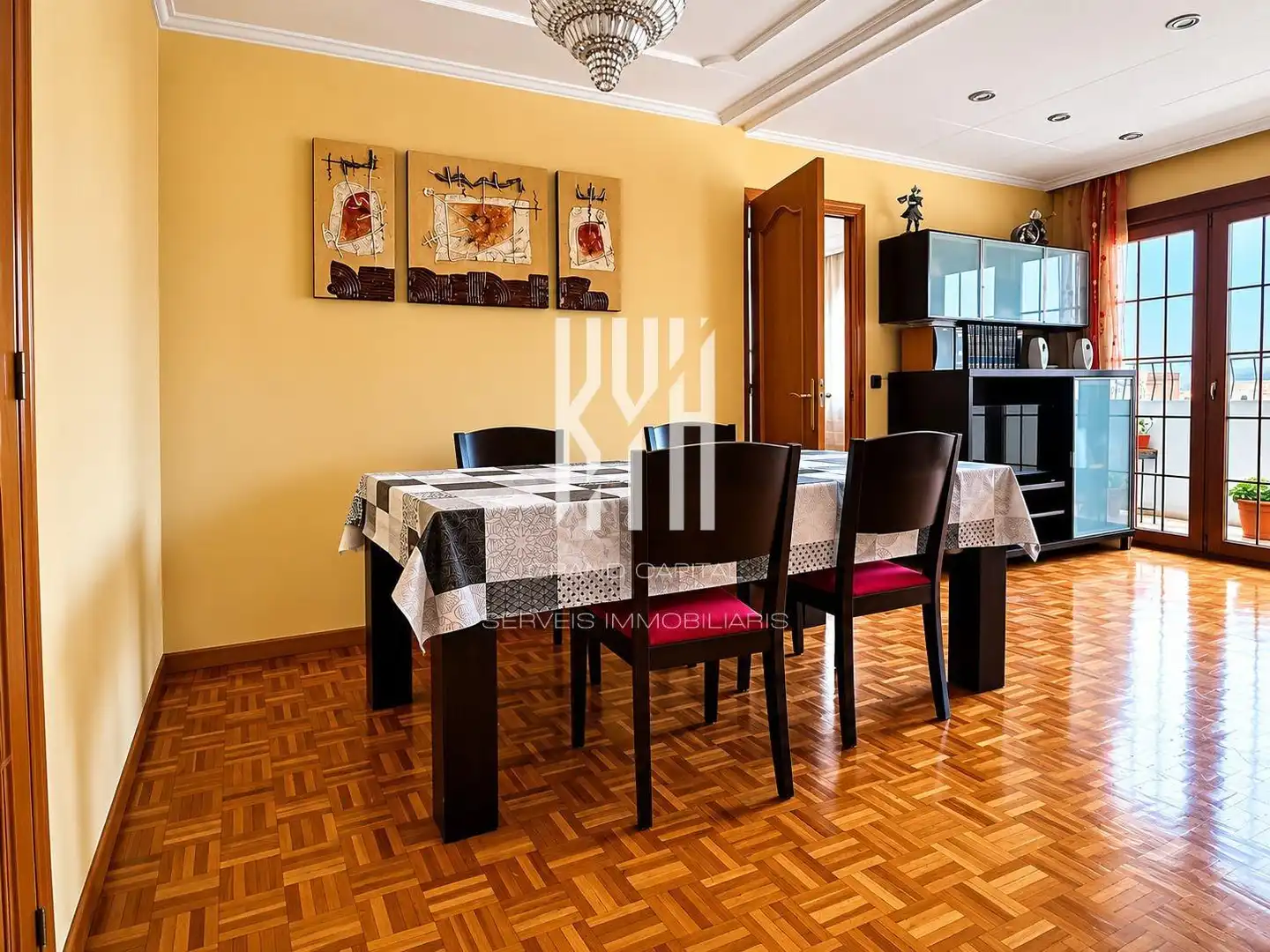 Dining room of Attic for sale in Girona  with Air Conditioner, Heating and Balcony